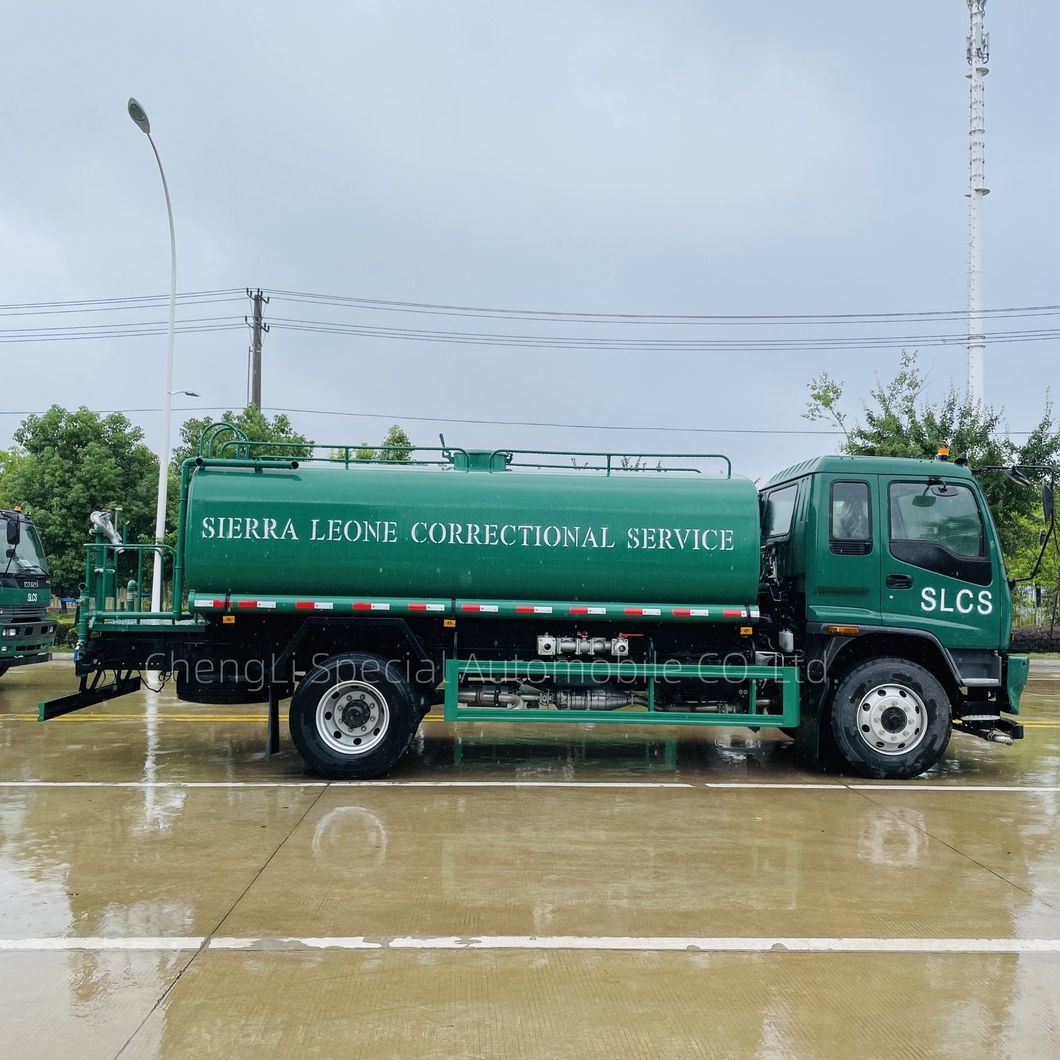 Cheap Price I-Suzu Fvr Water Truck 12000L 15000L 12tons 15tons Water Sprinkler Truck with Flush Forward, Spray Back, Spray Side