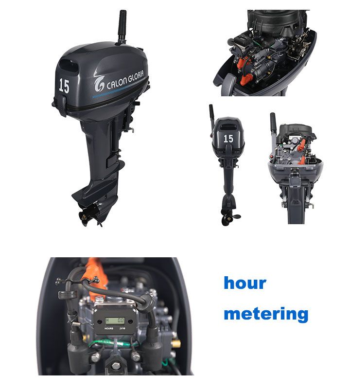 Calon Gloria Outboard Motor Marine Boat Engine 15HP 2 Stroke Gasoline Engine