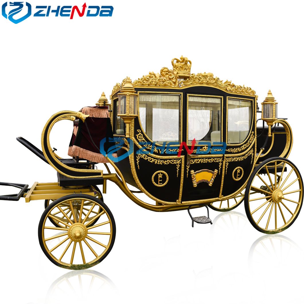 Customize a Variety of Colors for Optional Wedding Sightseeing Luxury Royal Carriage