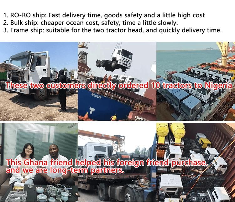 Sinotruck HOWO T7h CNG Engine 6X4 Tractor Truck for Sale