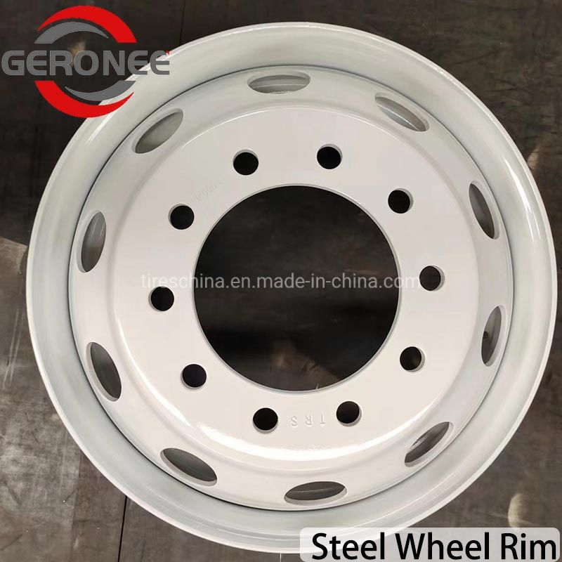 Steel Wheel Rim for Trucks Tubeless Wheel 17.5X6.75 with 5/6/10 Holes PCD 203.2/208/190/222.25/225mm Cbd 146/150/140/164/176mm Offset 135/145/140mm for 9.5r17.5