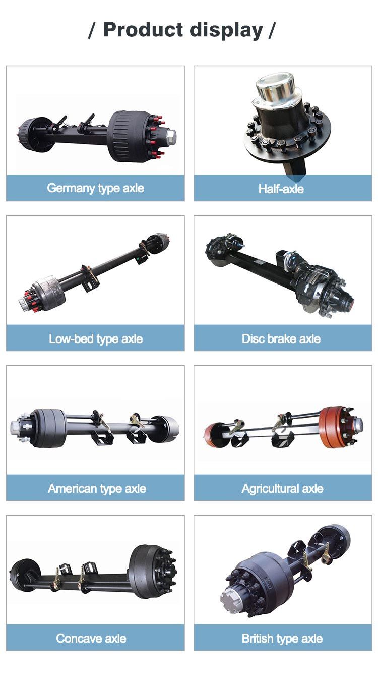 Trailer Axle of Trailer Agricultural Trailer Axle for Sale