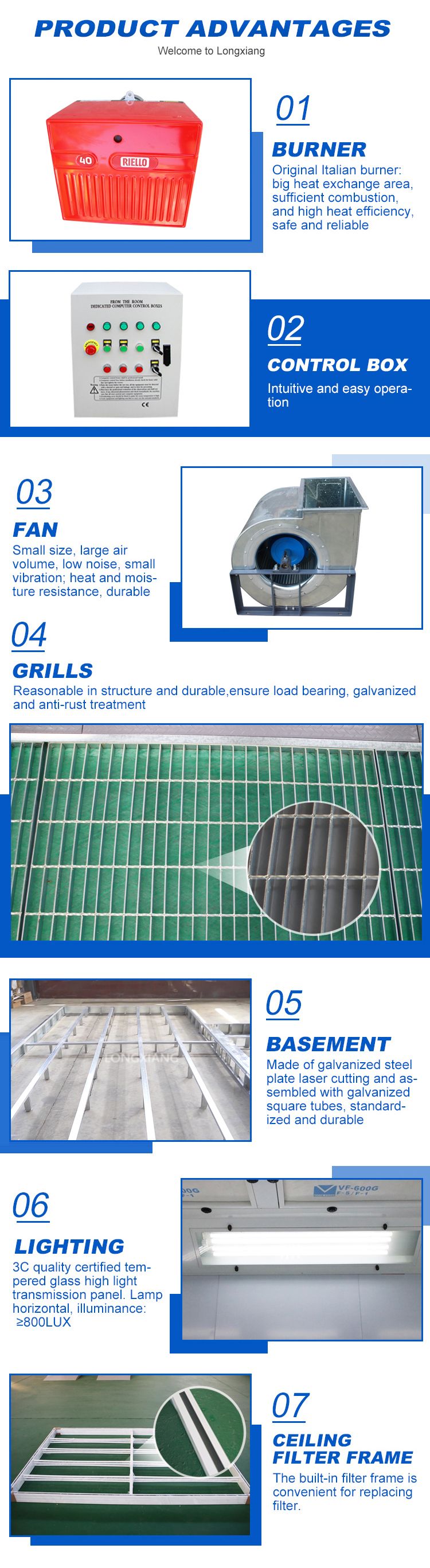 Paint Spray Booth for Sale Diesel Spray Booth Spray Booth Exhaust Fan Electrostatic Spray Booth