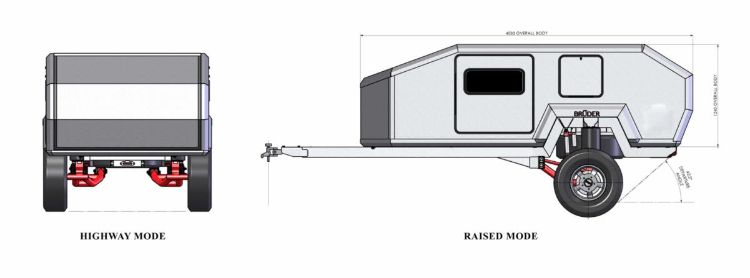 This Camping Trailer Is Equipped with Two 12V, 100W Solar Panels, Which Are Officially on Sale