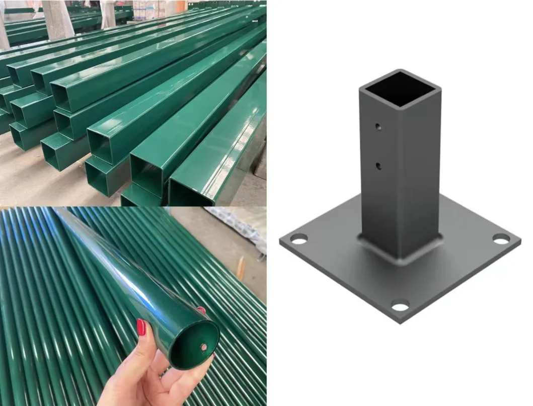 Security Welded Wire Mesh Roll Top Triangle Brc Mesh Fence Factory Welded Garden Roll Top Fence Galvanized Metal Steel Fence 32mm Dra