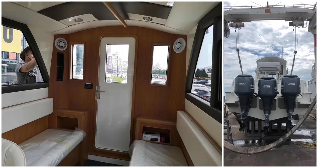 40FT New Model FRP Fishing Boat Use Outboard Engine