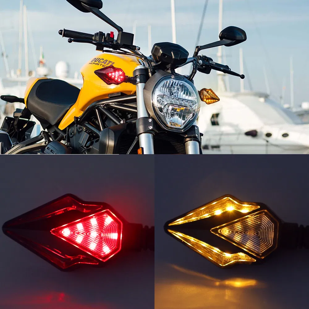 Universal Motorcycle Mini LED Amber Turn Bike Signal Indicator Blinker Lights