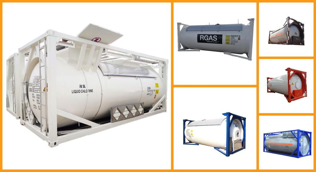 20FT ISO Liquid Chlorine LPG Butane Propane Storage Shipping Tank Containers