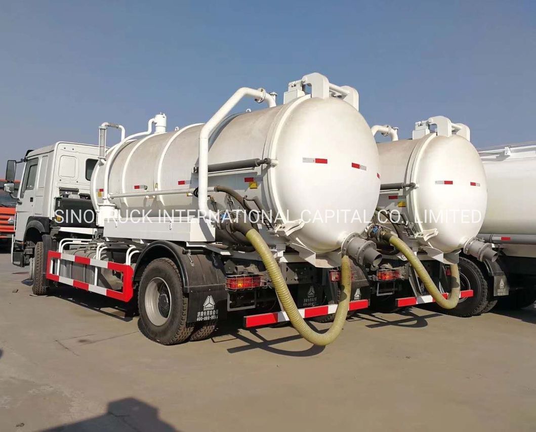 Chinese HOWO Good Quality Sewage Suction Truck with Vacuum Pump