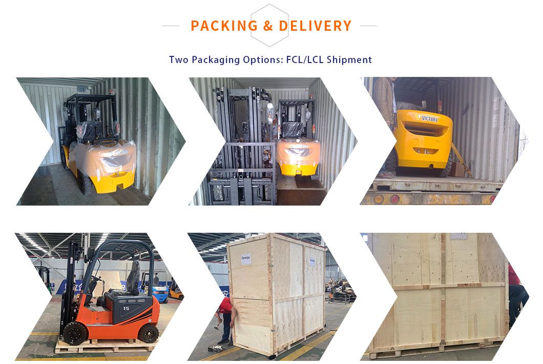 Lifting Warehouse Small All Terrain 2.5 Ton 3 Ton 3.5 Ton Fully Electric Counterbalance Forklift