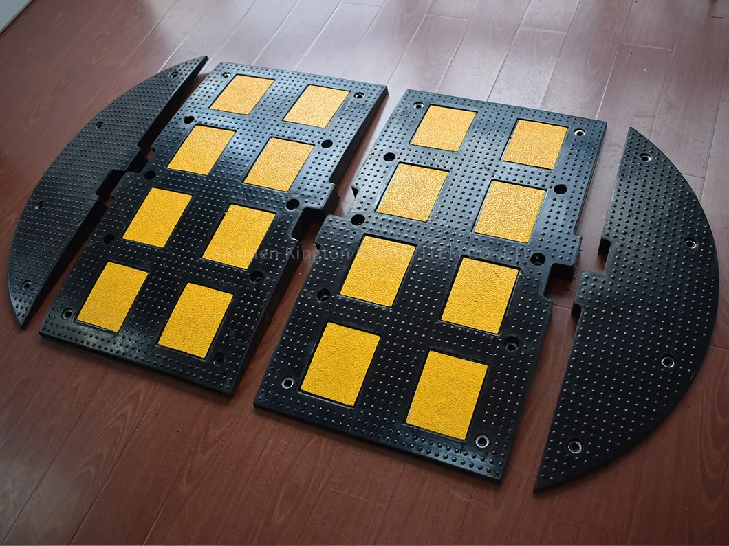 Steel Plastic Speed Breaker Rubber Speed Hump for Asphalt Concrete Driveway