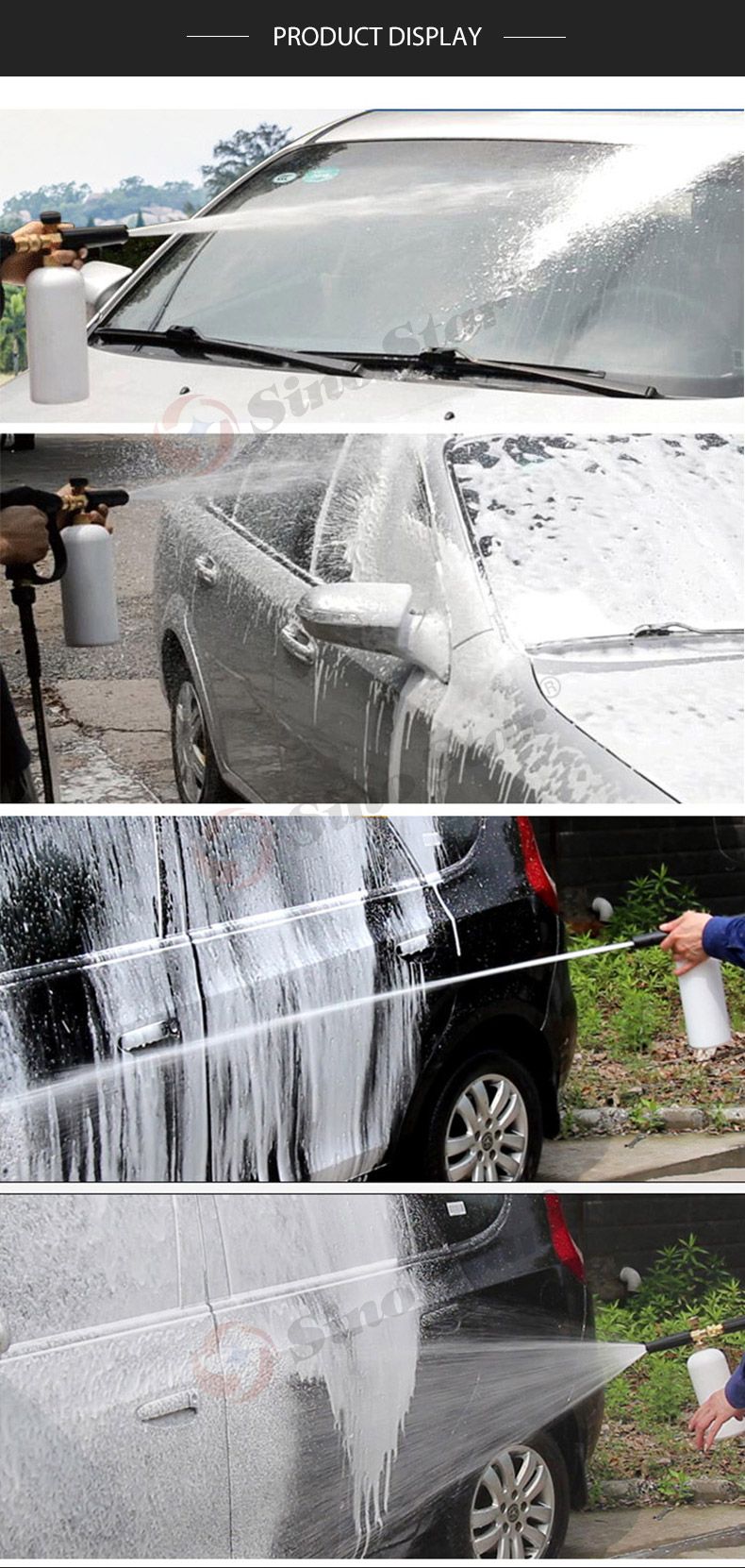Sino Star Z2 Home Use DIY Lavor- Adapter of Snow Foam Lance Ss-FM1/Ss-FM2/Ss-FM3