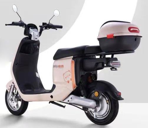 Saige Mini Electric Motorcycle Scooter with Pedals 350W 2 Wheeler Electric Vehicle for Adult Ladies Moped Electric Mini Mobility
