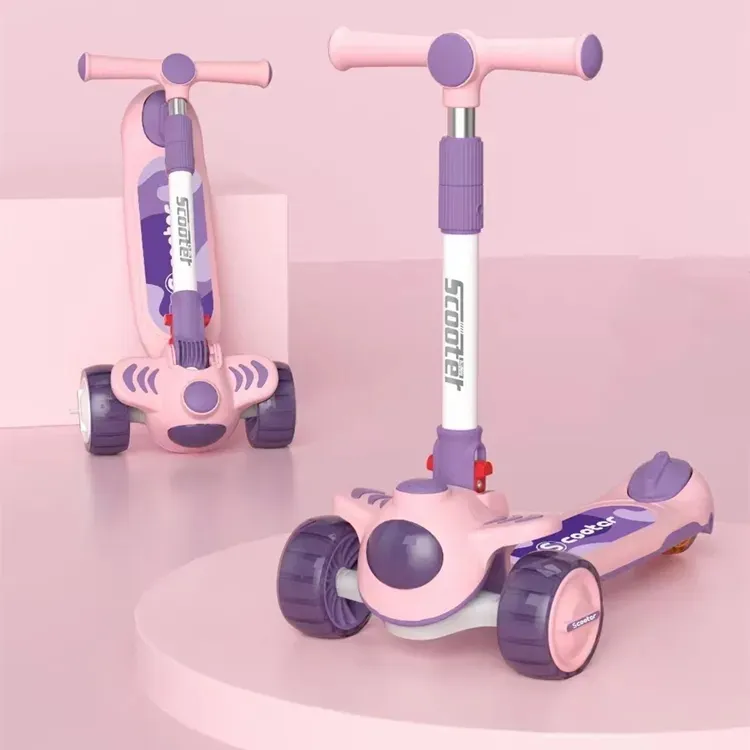 Wholesale China Baby Adjustable Cheap Kids Scooter 3 Wheel Foot Scooter with Seat Music
