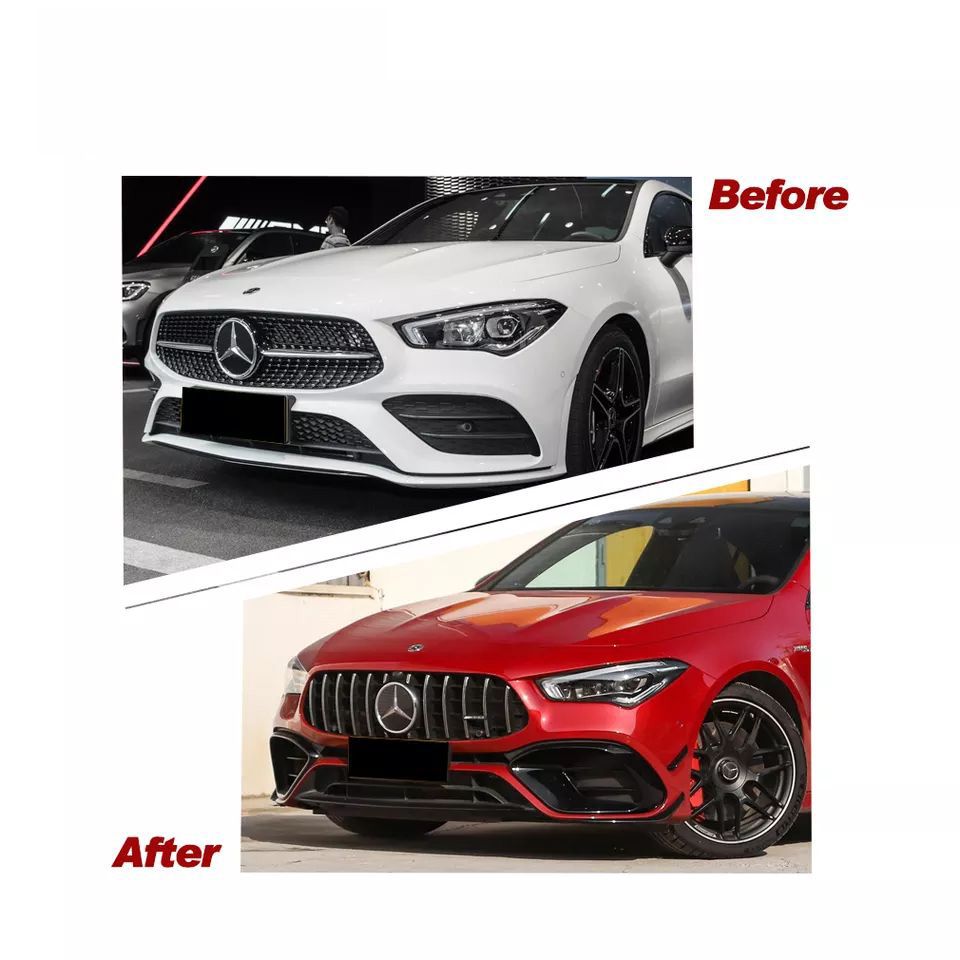 High Quality Cla Car Bumper W118 Upgraded Body Kit Cla200 Cla250 Cla300 2019-2022y to 2022y Cla45 New Modified Version for Mercedes Benz