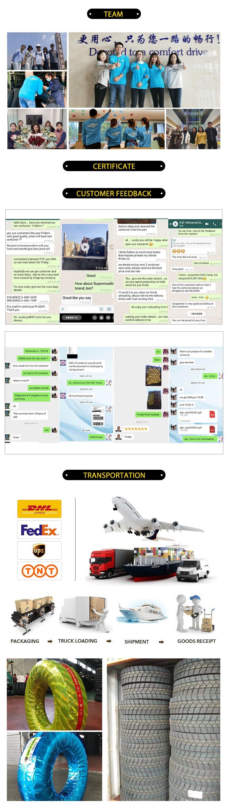 DOT/ECE/Gcc Frideric Chilong Safecess Promotional Radial Truck Tyres/TBR Tyres (315/80R22.5 12R22.5 385/65R22.5 13R22.5) Truck Tire