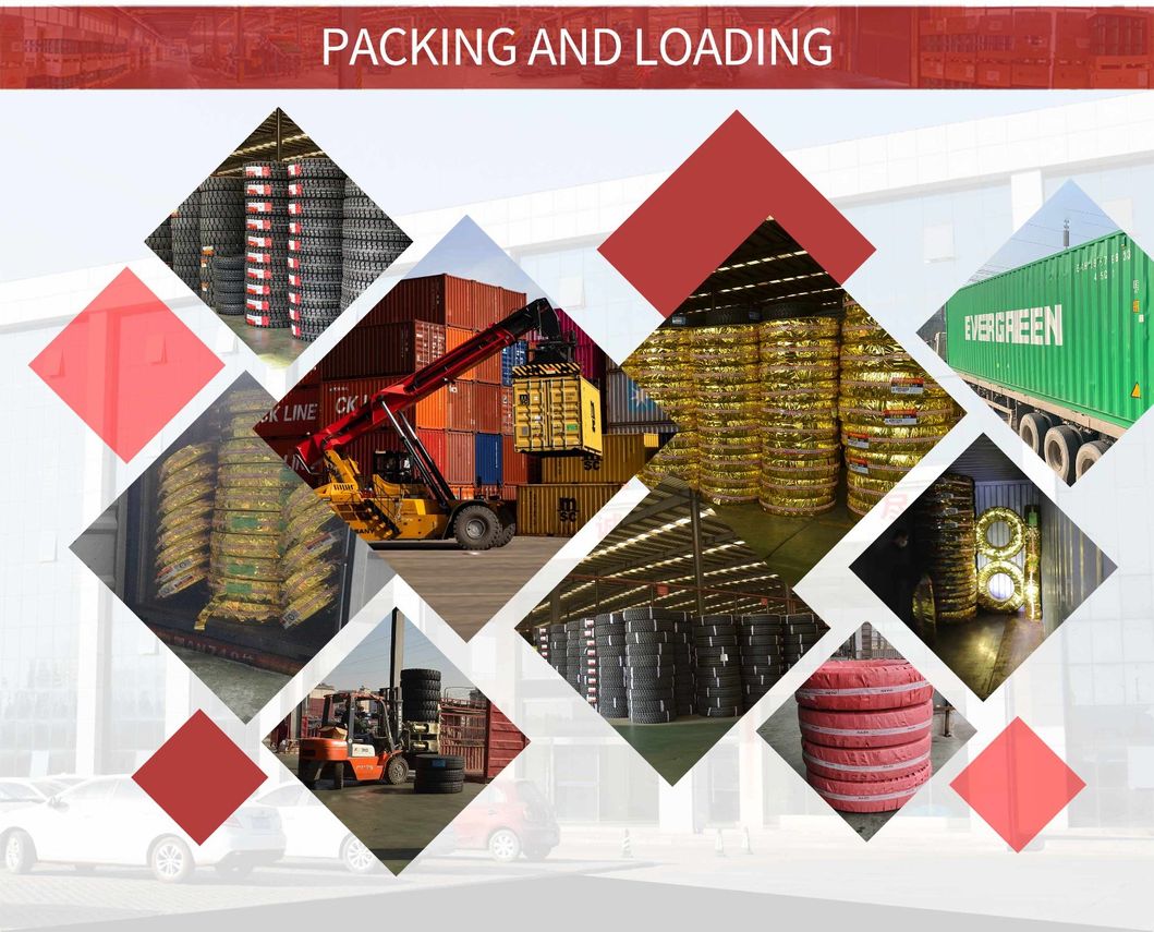 8.25R20 Excellent Overloading Capacity All Steel Radial Truck and Bus Tyre Suitable for Loading Truck