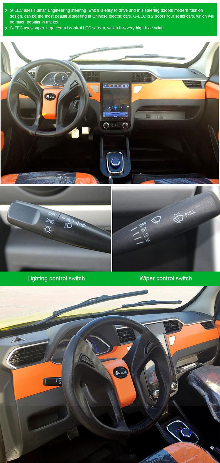 DOT EEC Automotives L7e/L6e 4/2 Seaters Electric New Cars with Speed 60km Ternary Lithium Battery Left Right Hand Driving Car