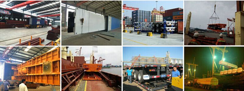44FT 4 Axles Flatbed Container Semi Trailer