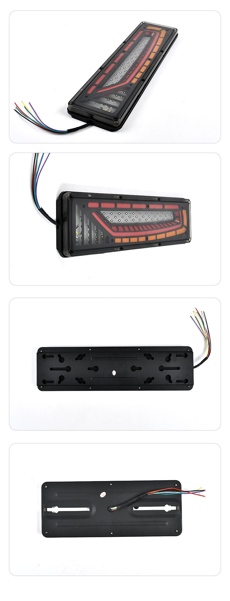 New Arrival LED Trailer Tail Light 24V Waterproof Dynamic Indicator Brake Fog Reverse Lamp Rear Position Light for Truck Trailer