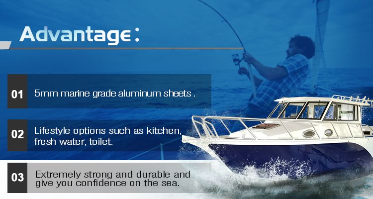 2021 New Welded Aluminum Whale Watching Boat Speed Patrol Boats Luxury Yacht Offshore Boat in 11m/37FT