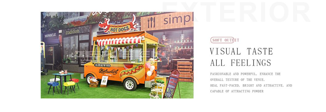 Jekeen China Popular Beautiful Outlook Mobile Catering Trailer for Sale (CE) -Green