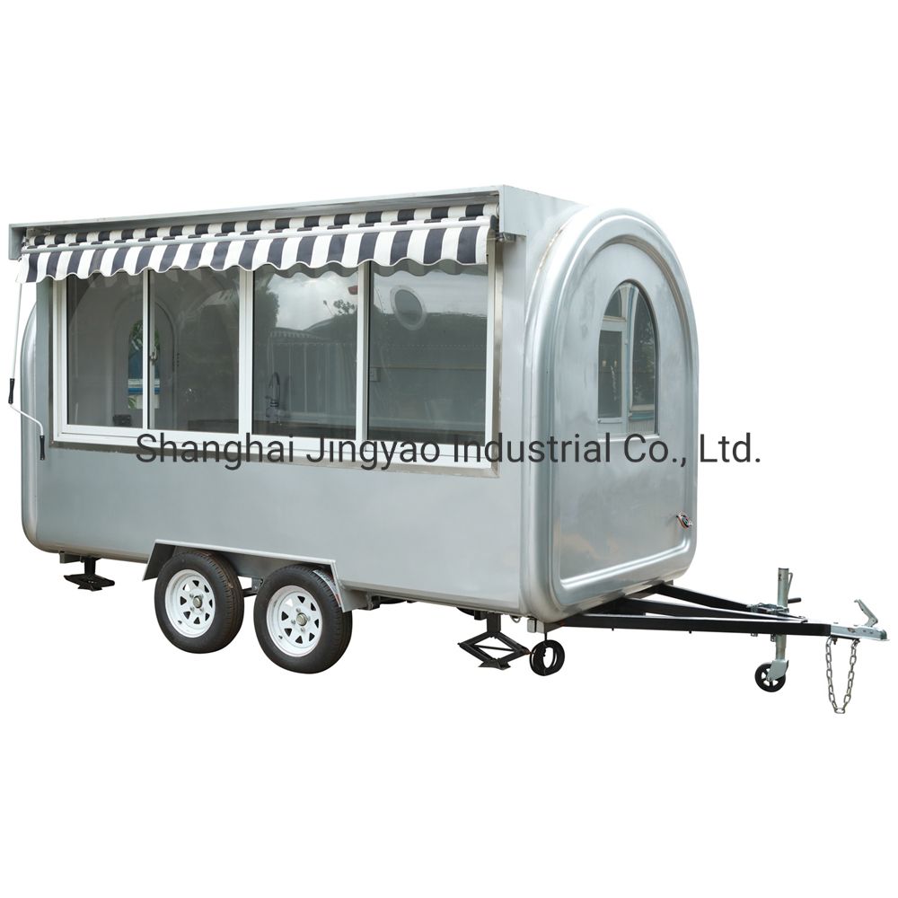 Australia Standard and Best Grade Double Axles Mobile Separate Window Food Truck Fast Food Truck Mobile Food Cart Trailer Hot Dog Vending Cart Ice Cream Push Ca