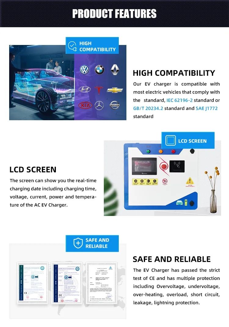 Bluesky 60kw Wall-Mounted Single Plug DC EV Charger Home EV Fast Charger CCS1/CCS2/Chademo Fast Charging Station