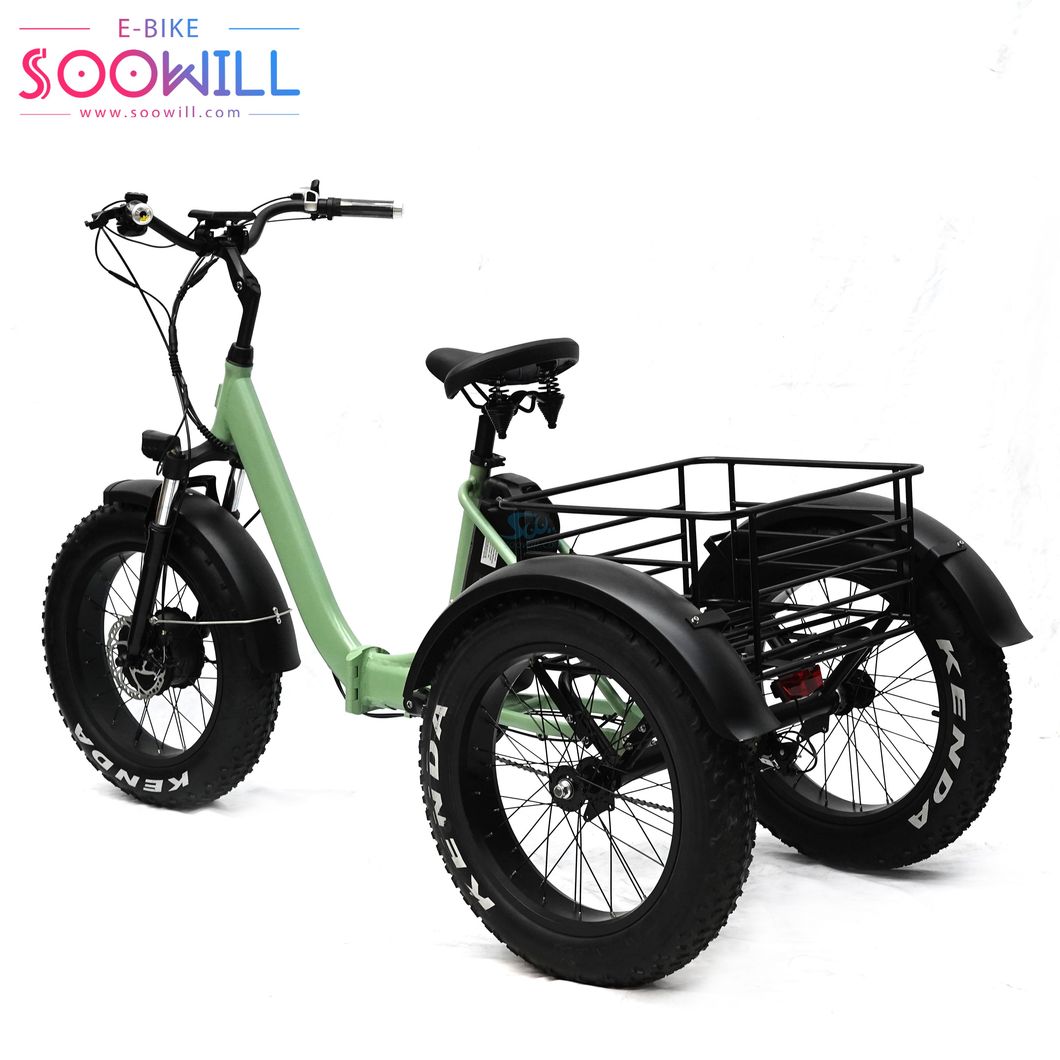 3 Wheel 26inch Bicycle E Alloy Motor Bike Made in China Electric Tricycle