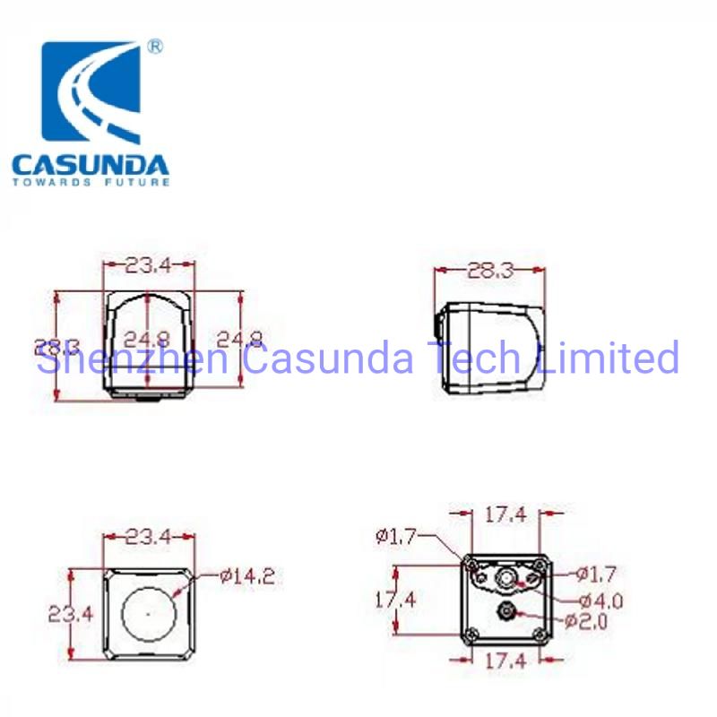 Ahd 720p Car Vehicle Reverse Camera with Star Light Sensor Night Vision Car Backup Camera Universal Reversing Aid Camera