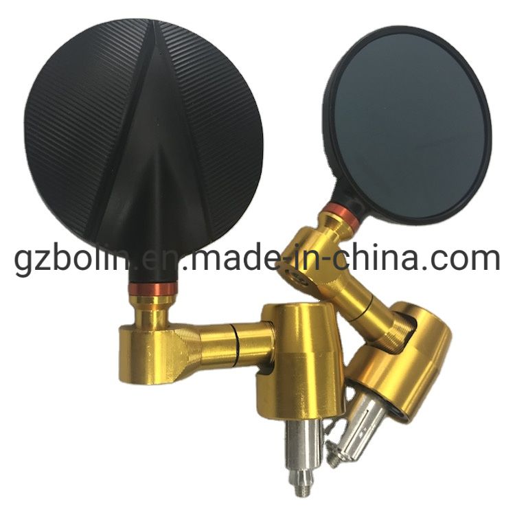 Round Modified Gold View Motorcycle Mirror for Mr27