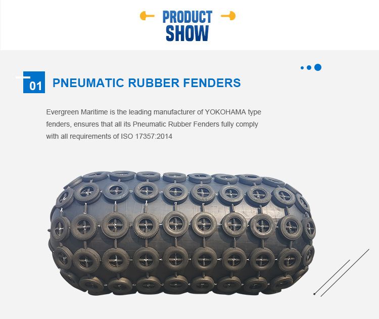 Produced Completely According to ISO17357 of Pneumatic Rubber Boat Fender for Ship Vessel Port Dock