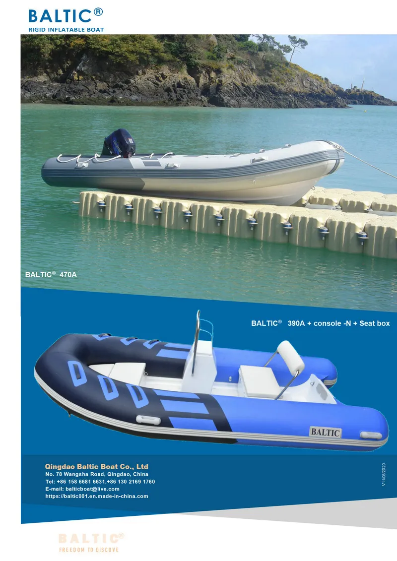 Baltic Rib 520 A Work Sports Rib Inflatable Pontoon V Boat
