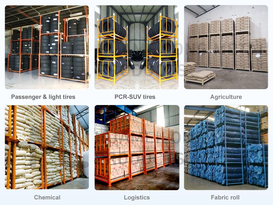 China Factory Direct Warehouse Portable Truck Stacking Racks for Tire