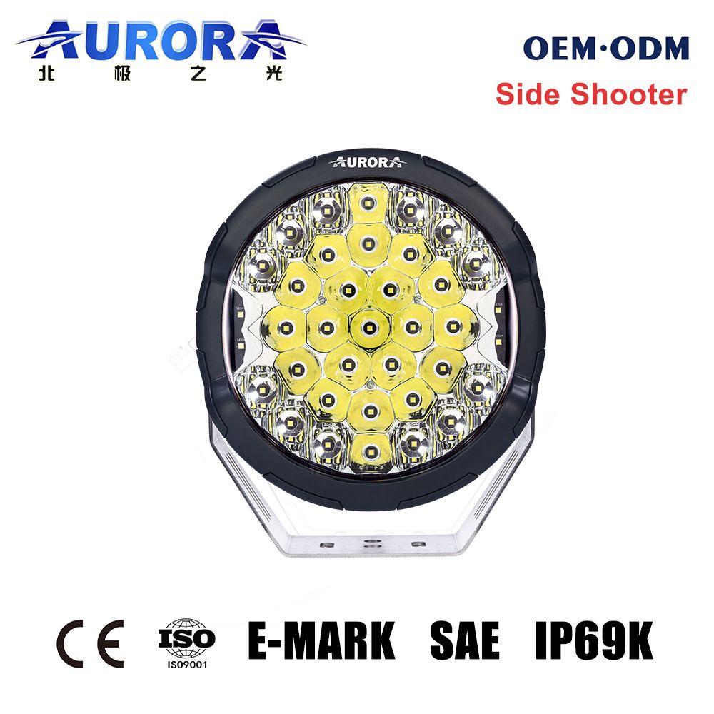 Aurora Side Shooter IP68 LED Driving Lights 9 Inch