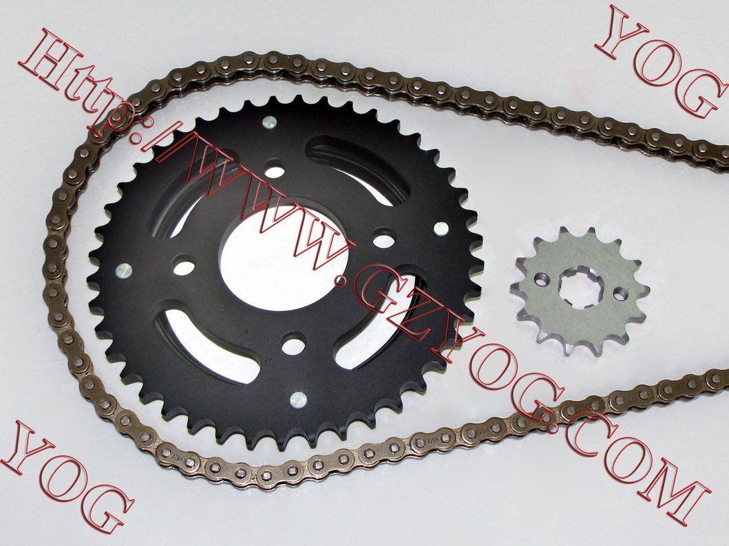 Yog Motorcycle Parts Motorcycle Chain Sprockets Kit for Honda Cg125