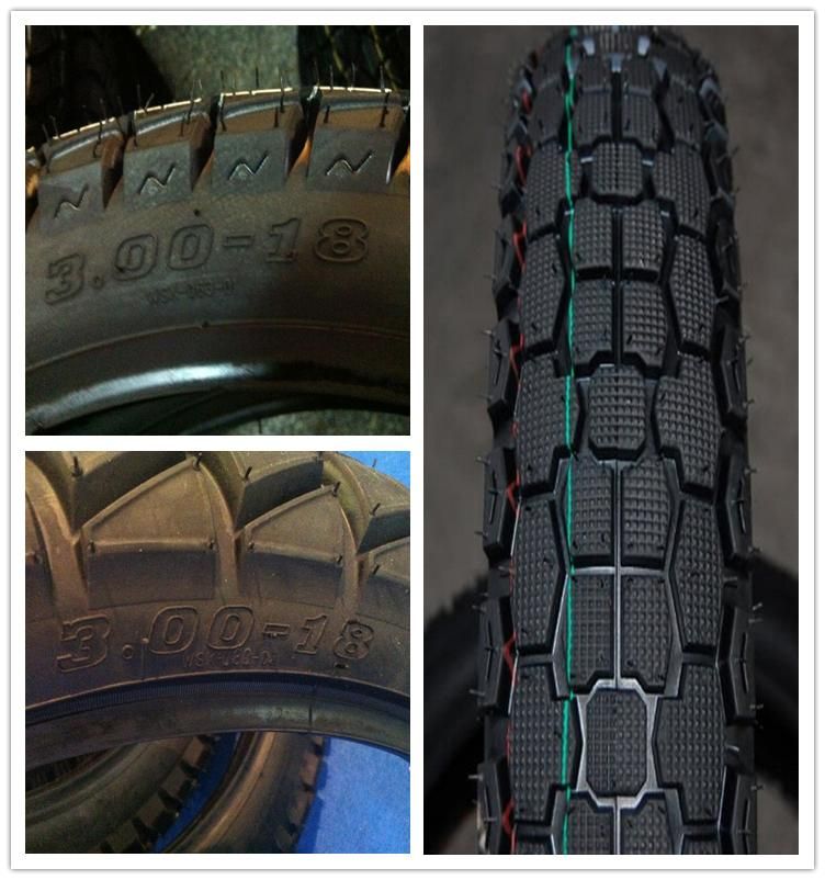 17 Inch OEM New 6pr Nylon Belt Bias Tire Natural Rubber Snow Mud Pattern Low Pressure Rubber Motorcycle Tire /Tyre (3.00-17) with ISO CCC DOT E-MARK