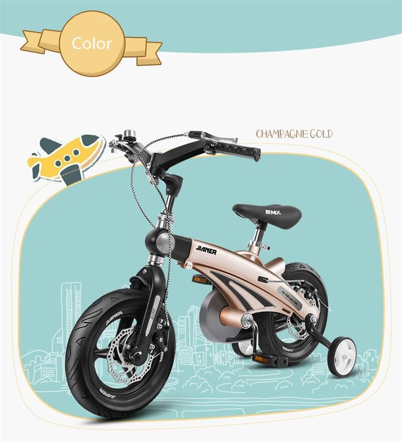 Children Bicycle Scalable Folding Bicycle Disc Brake Bike for Kids 2-11 Years Girls Boy Multi Function Children Scooter