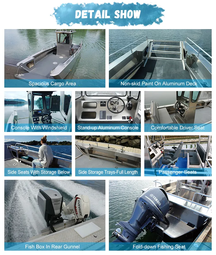 Kinocean Deep V Bottom Aluminum Landing Craft Fishing Vessel
