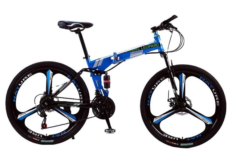 Customization Mountain Bike Iron 26 27 29inch Wheel Double Disc Brake Shock Absorption Folding Bicycle Adult Student off Road