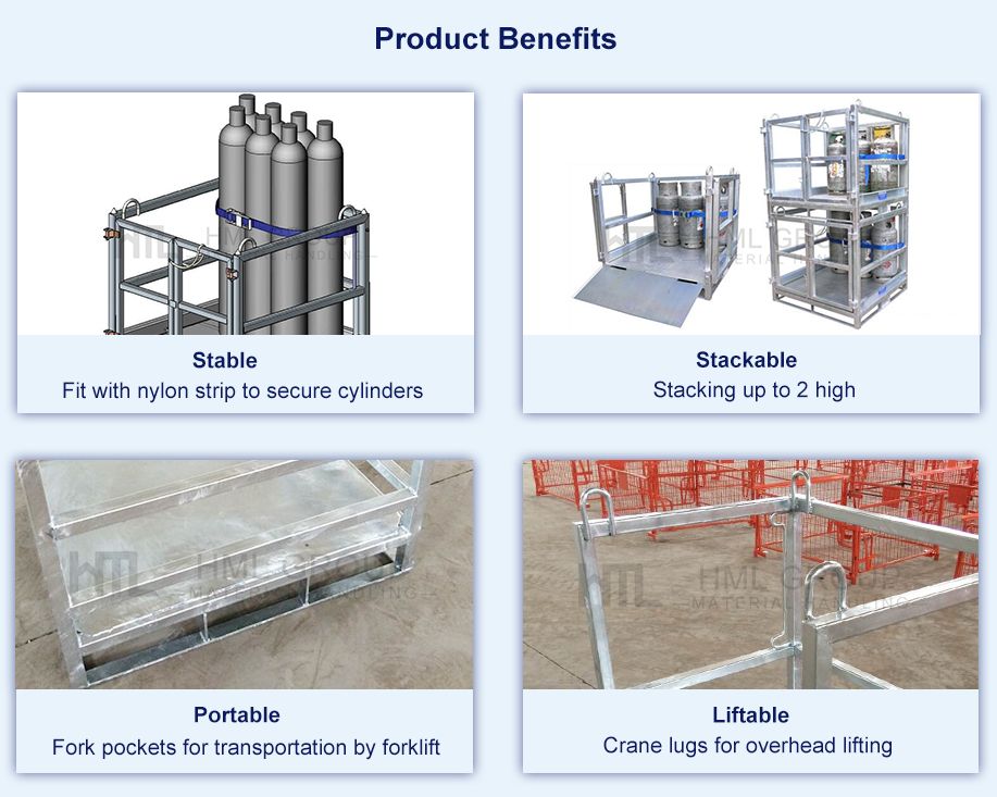OEM/ODM Large Propane Gas Cylinder Bottles Cage