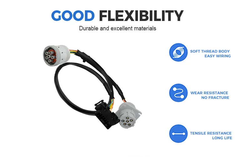 J1708 6p Plug to J1708 6p Receptacle &amp; OBD2 Female