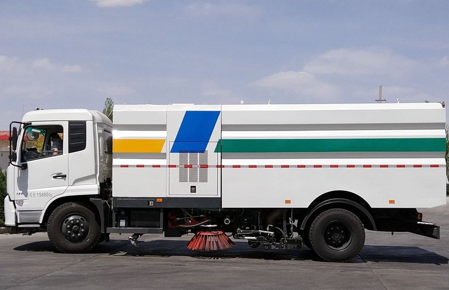 Rotary Driveway Sweeper Street Sweeping Machine Cleaner Truck