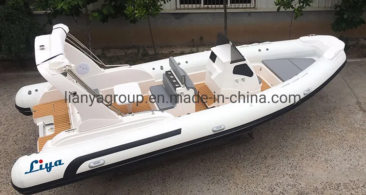 Liya Hydraulic Steering 7.5m Motor Dinghy Rigid Inflatable Boats