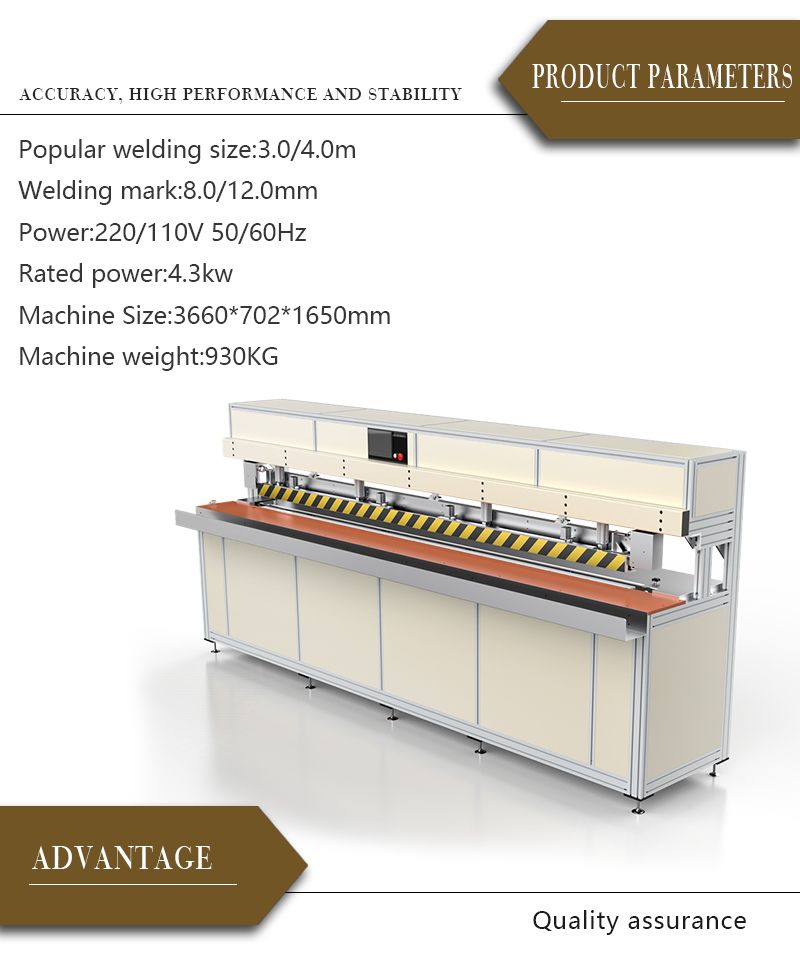 Rubber Plastic PVC Cylinder Flat Strips Zippers Welding Machine