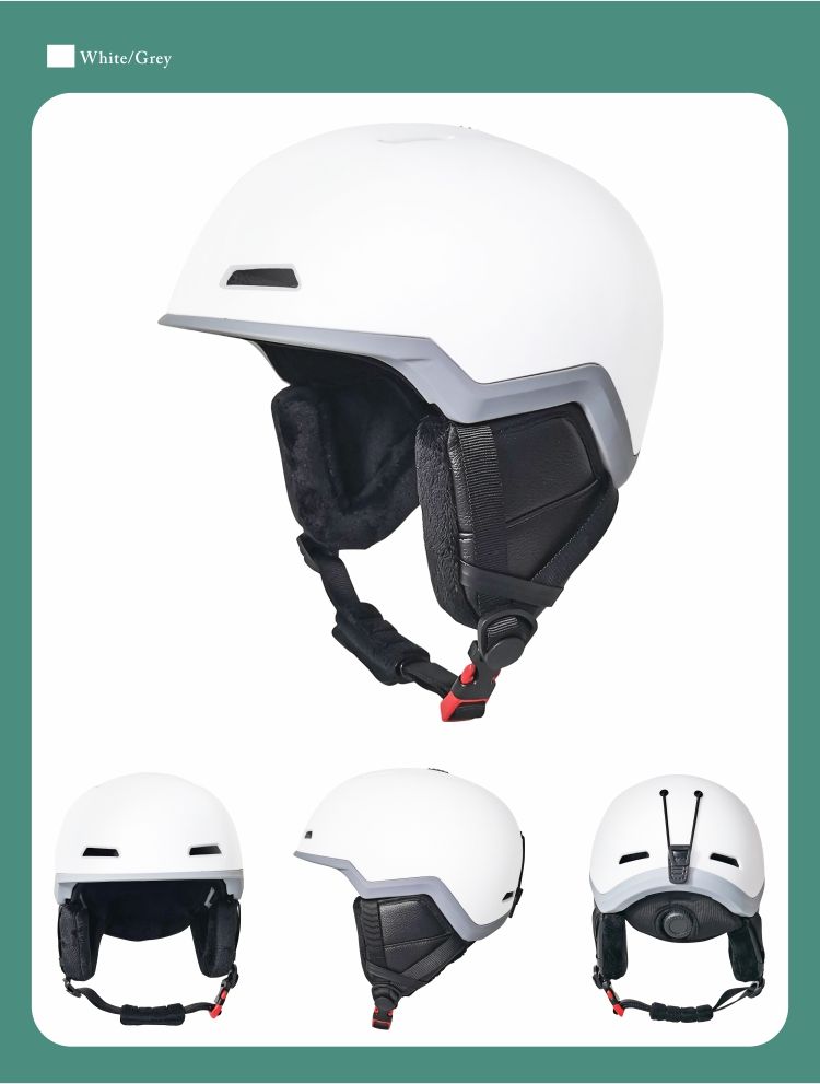 Adjustable Venting Goggles and Audio Compatible Snow Helmet with CE Certificate