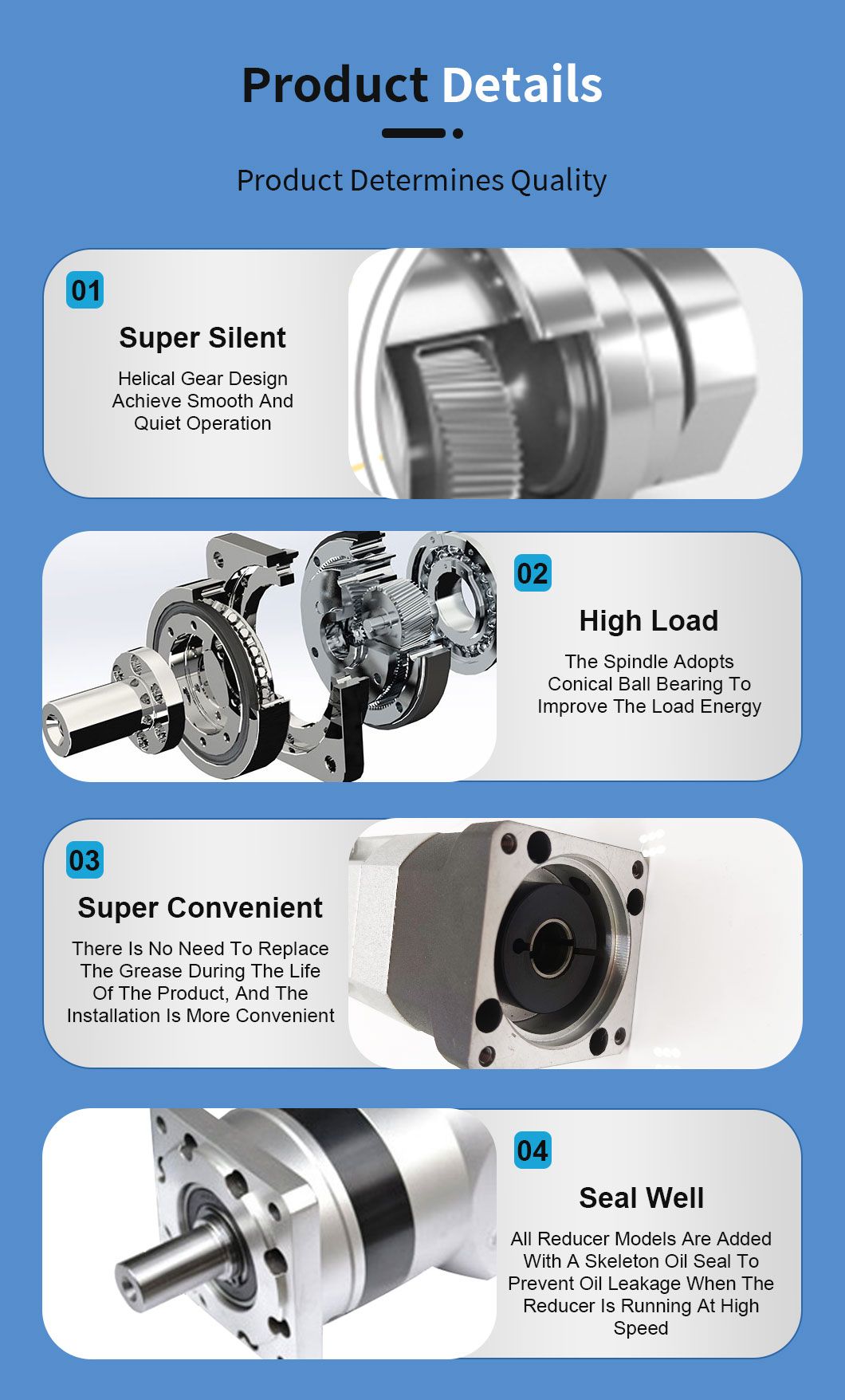 Wholesale 3arc/Min Helical Gear 42mm Small Reducer for Machine Tool Turret