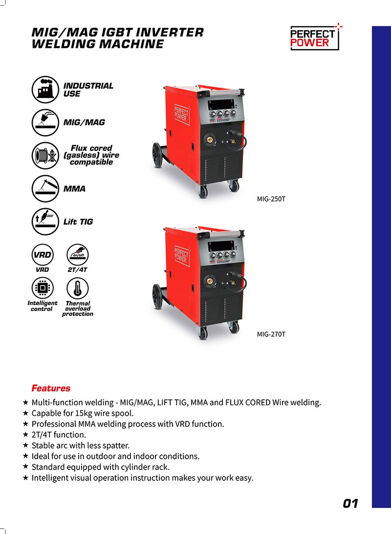 MIG-250t MIG Mag IGBT Inverter Welding Machine MIG Welder Welding Equipment