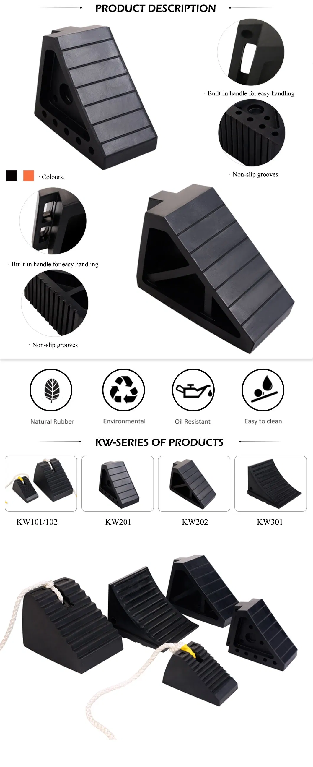 5% Discount Heavy Duty Parking L Shape Wheel Chocks for Trucks