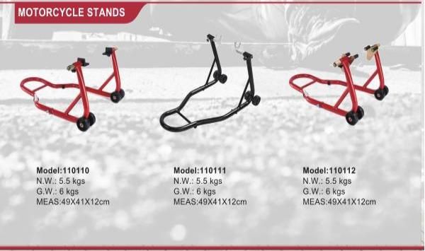 High Quality Motorcycle Accessories Wholesale Motorcycle Front and Rear Steel Paddock Stands Set for Motorcycle